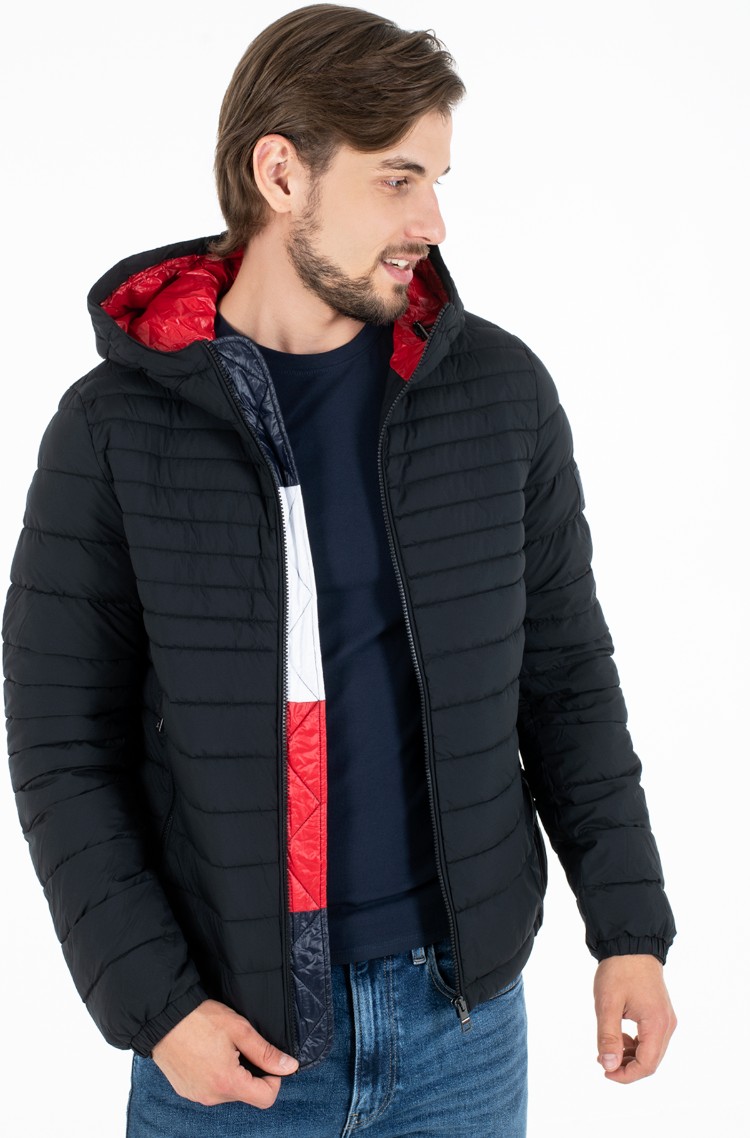 reflector jacket QUILTED HOODED JACKET 