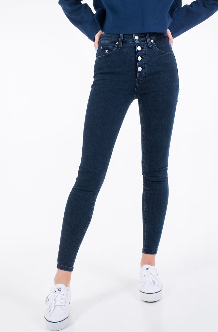 high rise super skinny ankle jeans