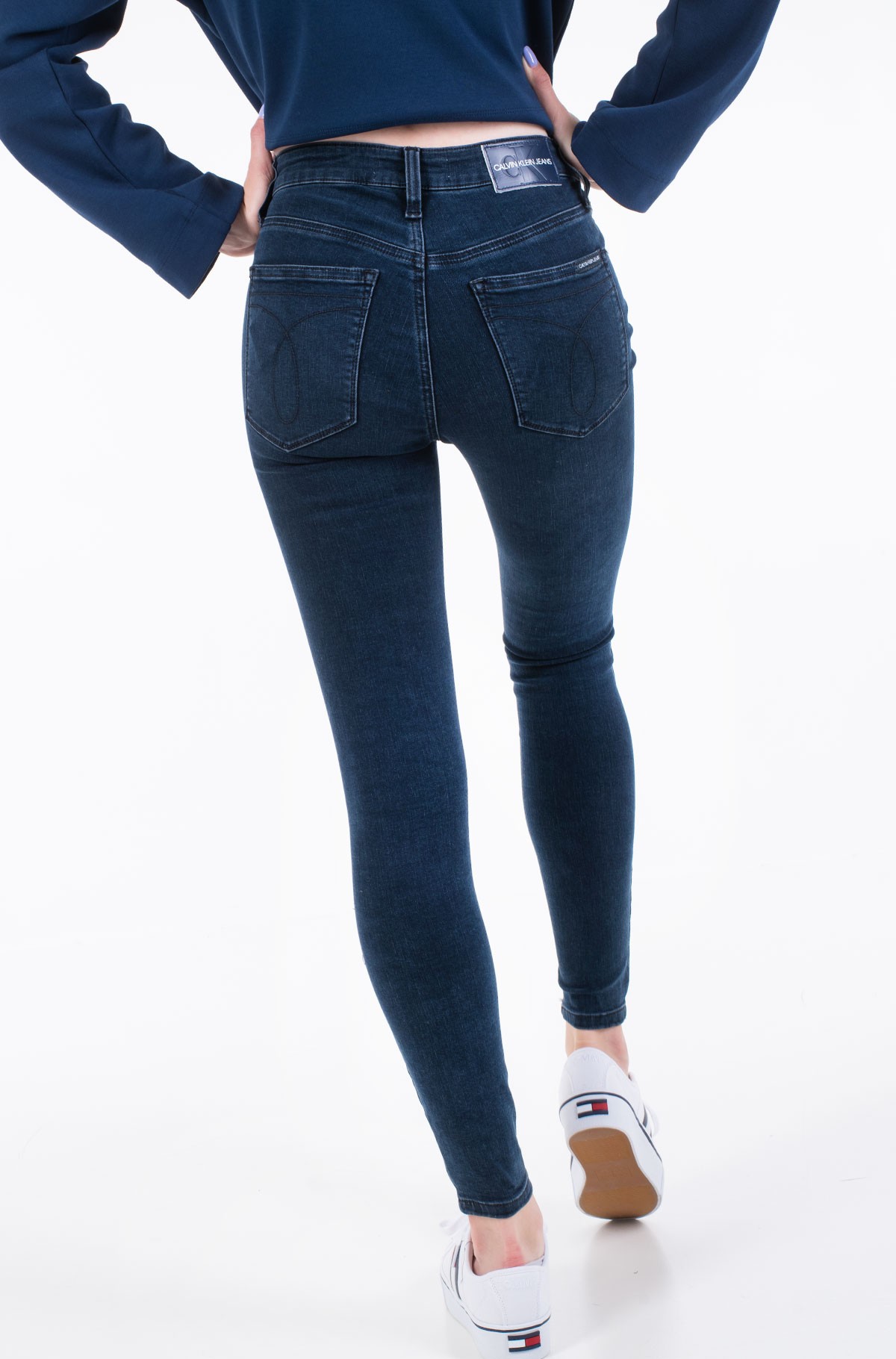 high rise super skinny ankle jeans