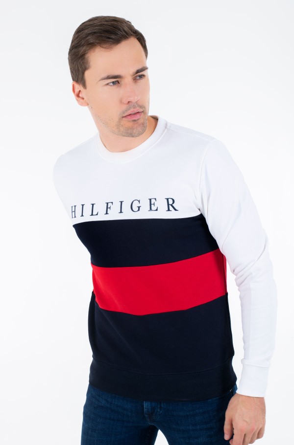 Color block sweatshirt tommy hilfiger deals