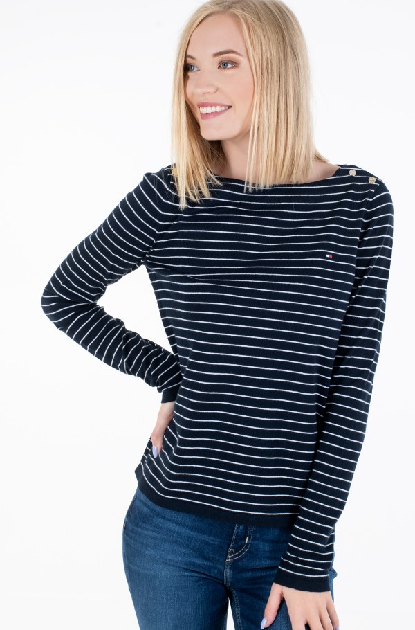 SOFT COTTON BOAT-NK SWEATER LS