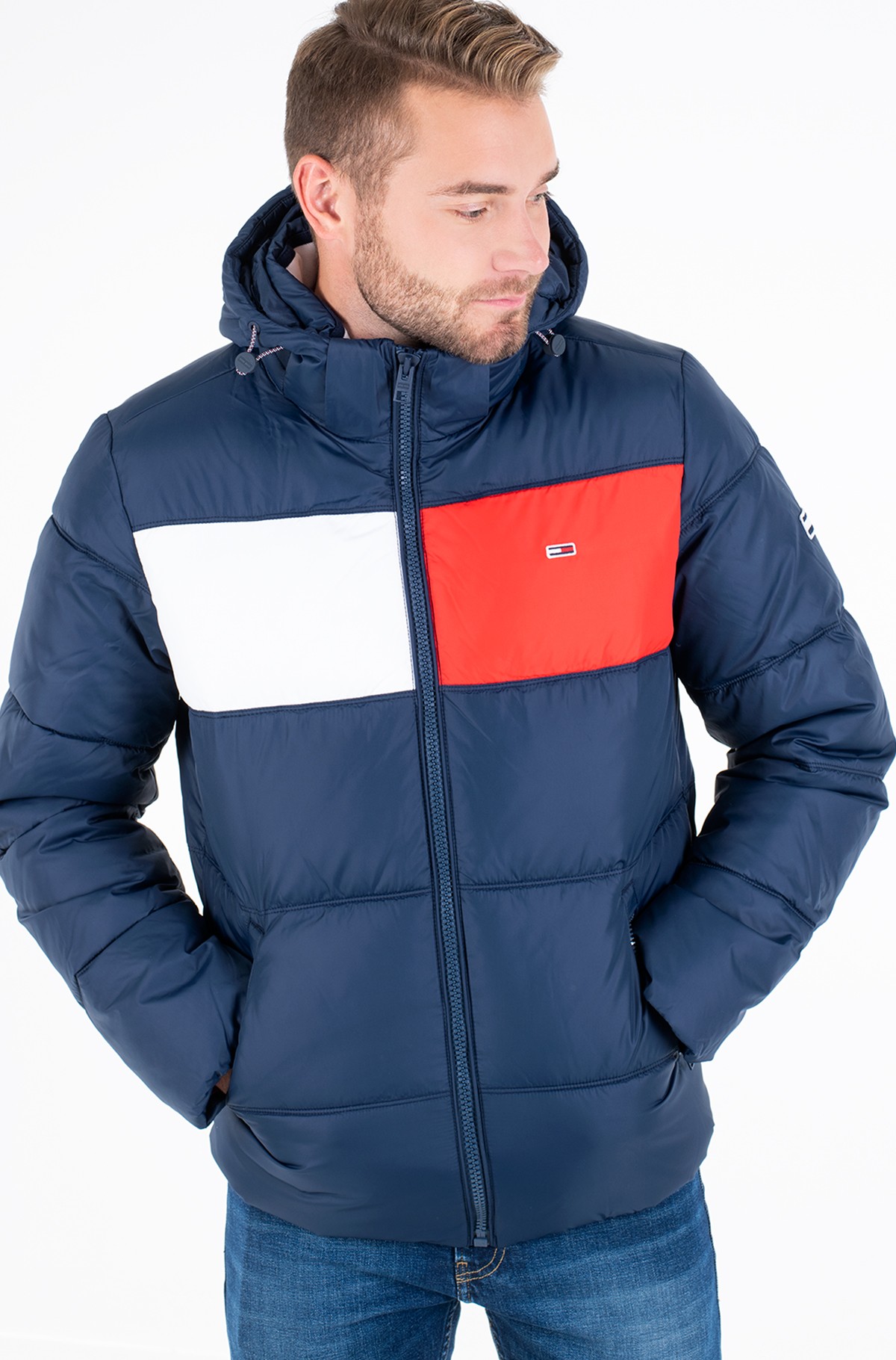 tjm colorblock padded jacket