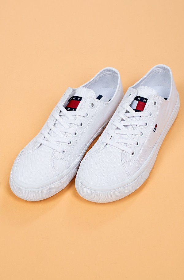 White Sneakers WMNS LONG LACE UP VULC Tommy Jeans, Casual shoes White Sneakers  WMNS LONG LACE UP VULC Tommy Jeans, Casual shoes | Denim Dream E-pood