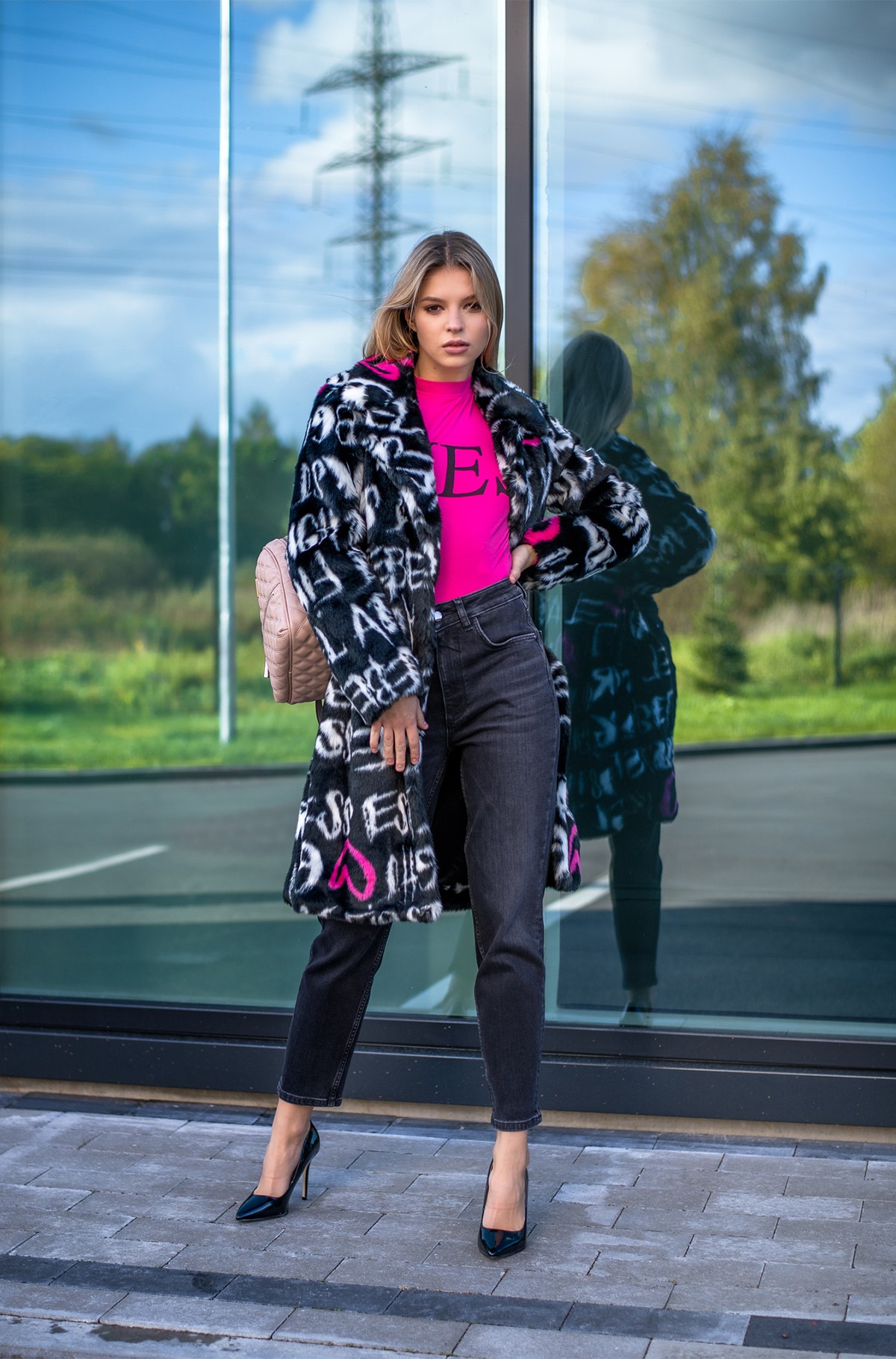 black blazer and shorts outfit