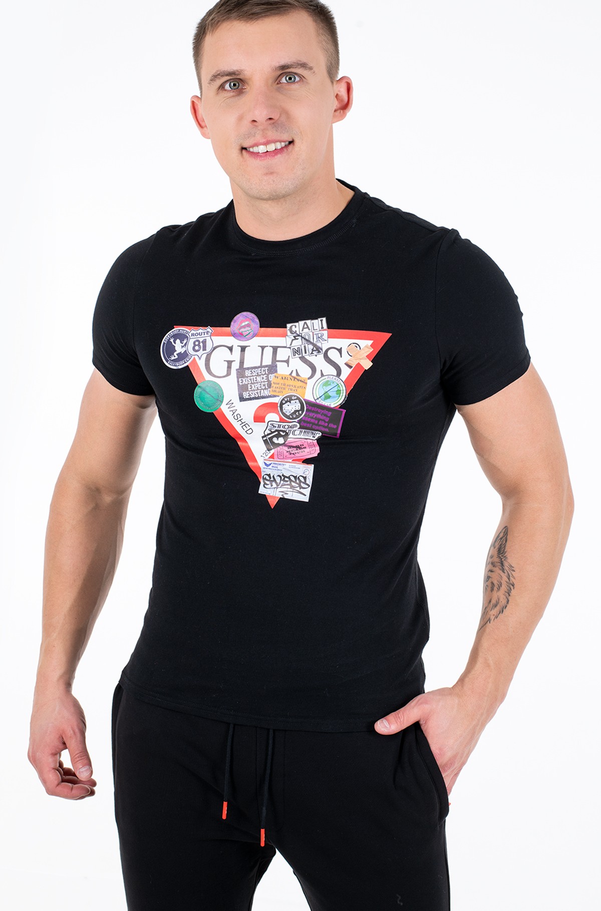 T Shirt M0bi70 I3z00 Guess Mens Short Sleeved Denim Dream E Pood