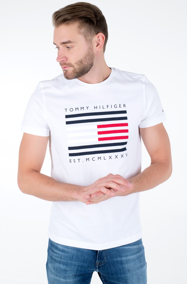 Tommy hilfiger corp on sale flag tee