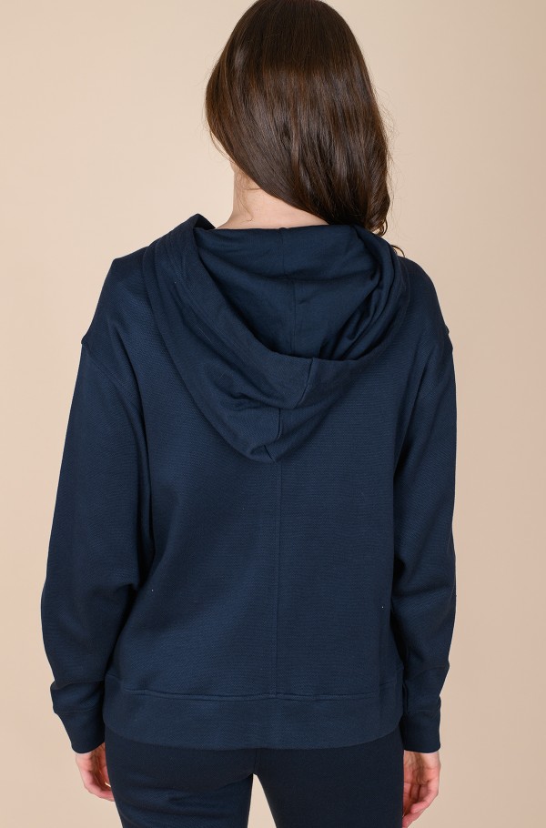 Relaxed Zip Through Hoodie