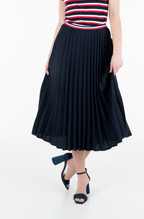 Tommy hilfiger navy outlet pleated skirt