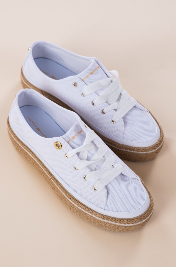 Tommy hilfiger deals platform sneakers white