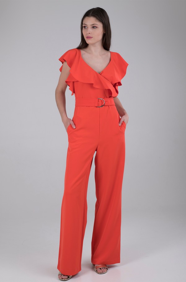 Guess red jumpsuit sale