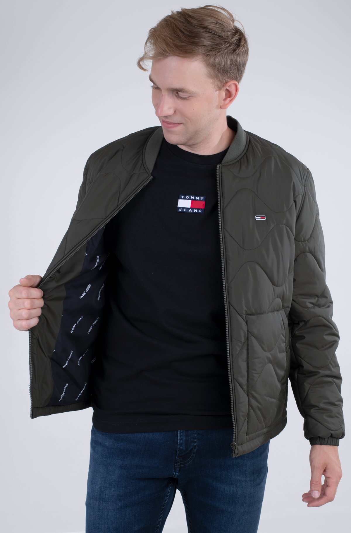 tjm quilted bomber