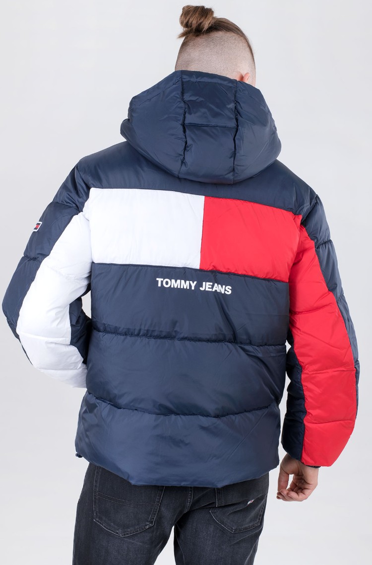 Tommy Jeans Tjm Back Flag Puffer Jacket Giacca Uomo