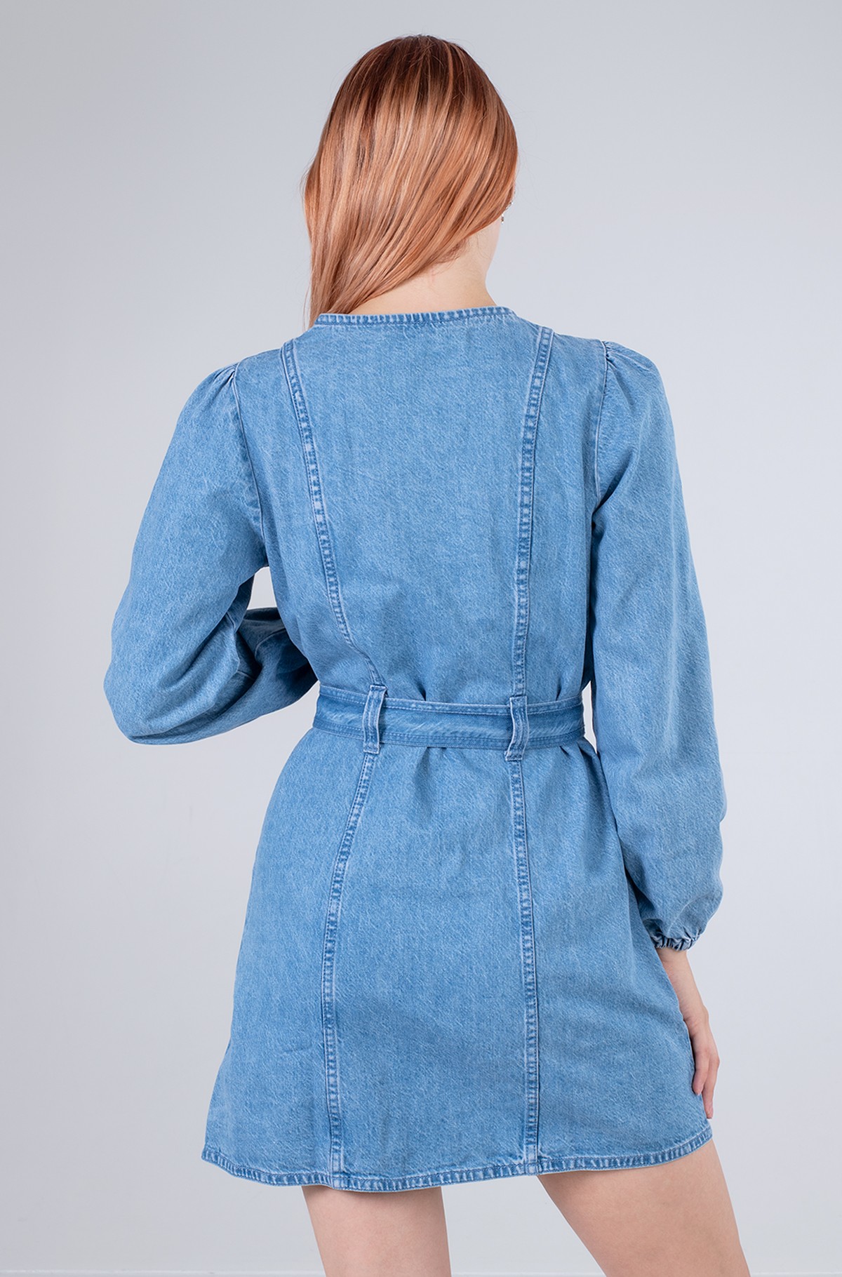 denim swing dress
