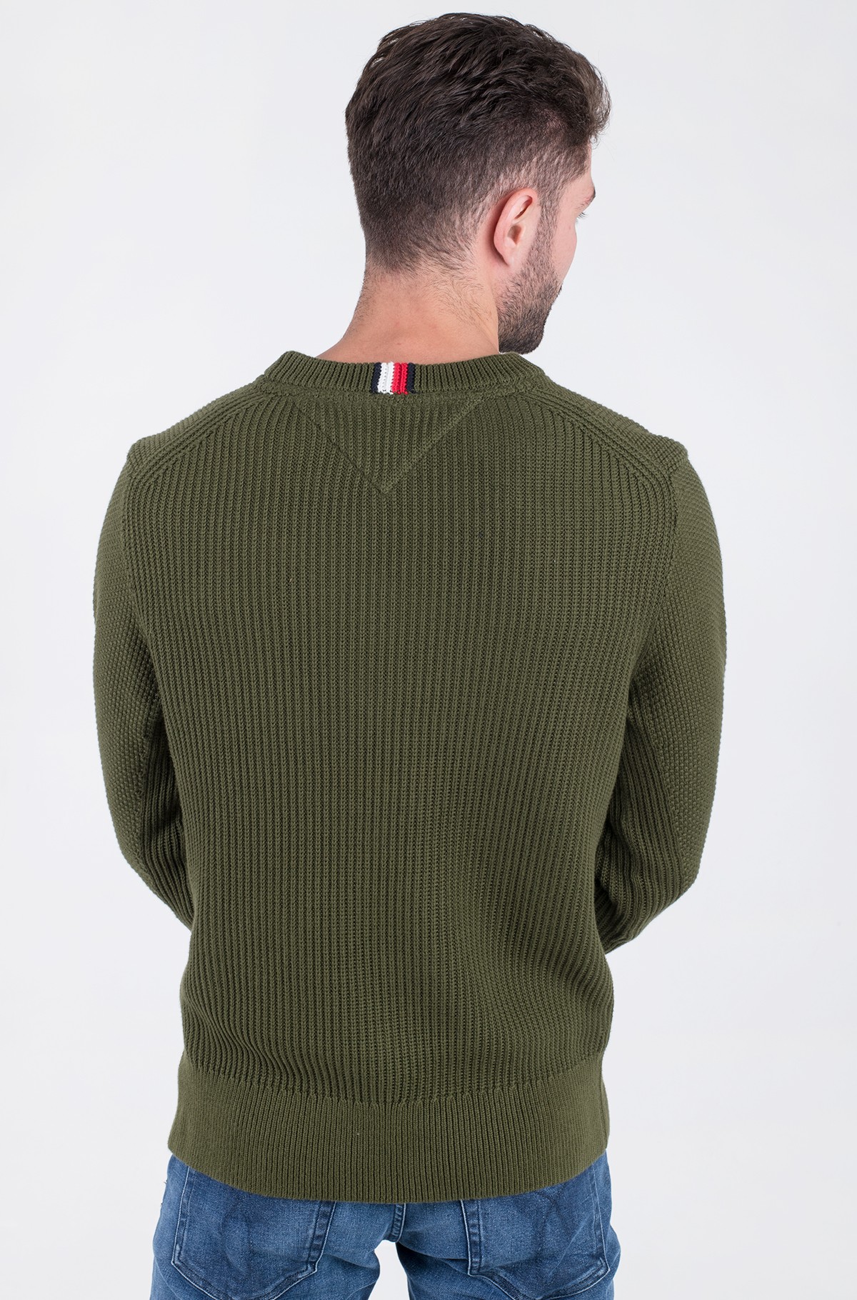 Forfalske analysere kilometer Sweater EXAGGERATED STRUCTURE CREW NECK Tommy Hilfiger, Mens Knitwear |  Denim Dream E-pood