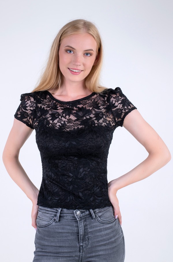 Guess black lace top hotsell