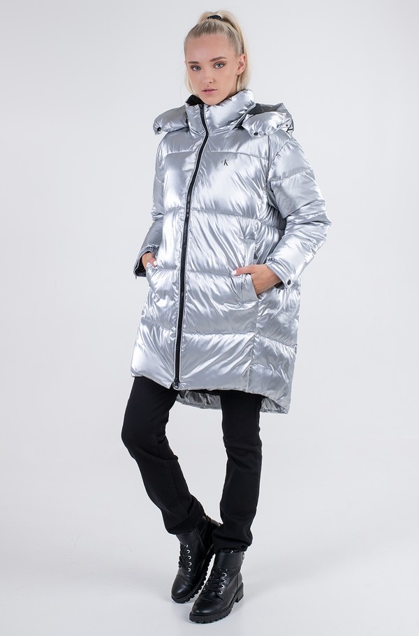 Calvin klein clearance silver coat