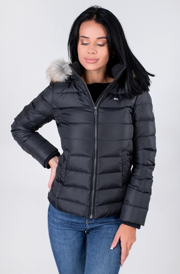 Black3 Jacket TJW BASIC HOODED DOWN JACKET Tommy Jeans