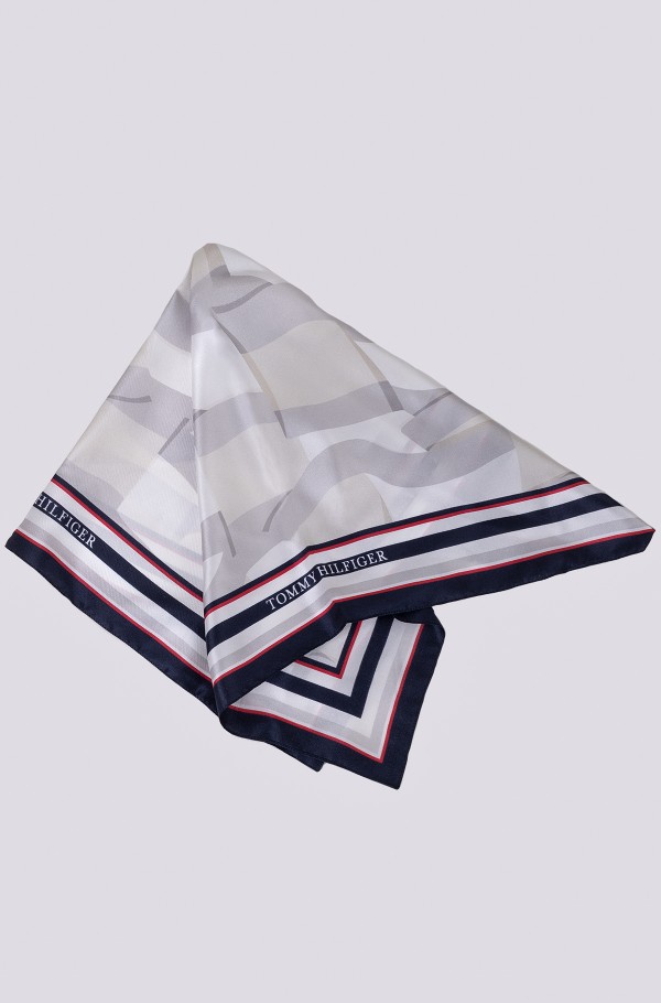 0F5 Silk scarf ICON SILK BANDANA Tommy Hilfiger Scarves 0F5 Silk scarf ICON SILK BANDANA Tommy Hilfiger Scarves Denim Dream E pood