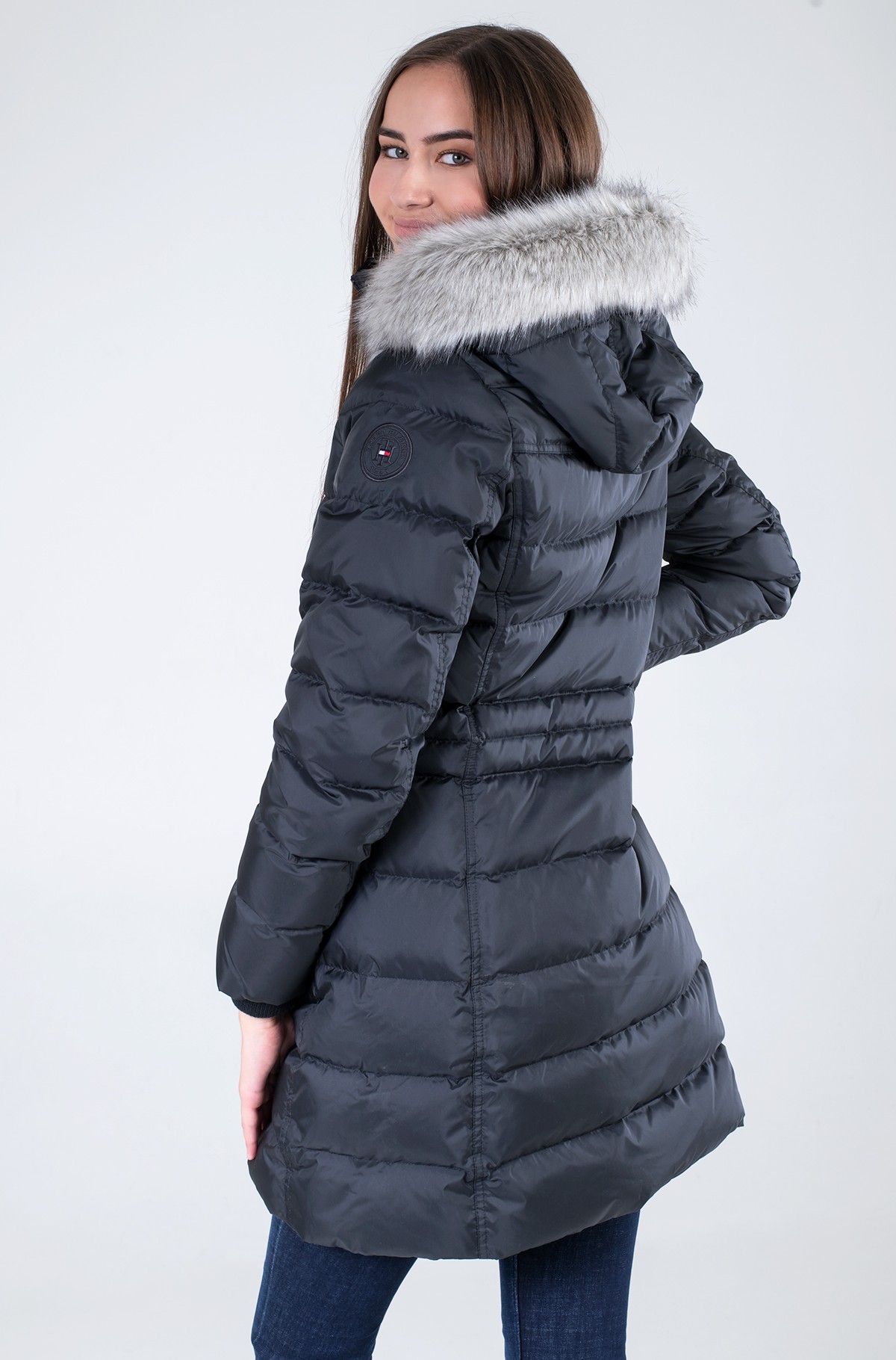 Mantel TH ESS TYRA DOWN COAT WITH FUR-full-3