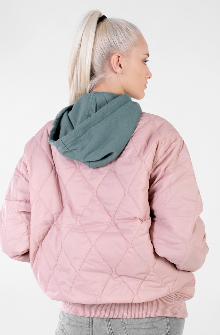 american eagle pink puffer jacket