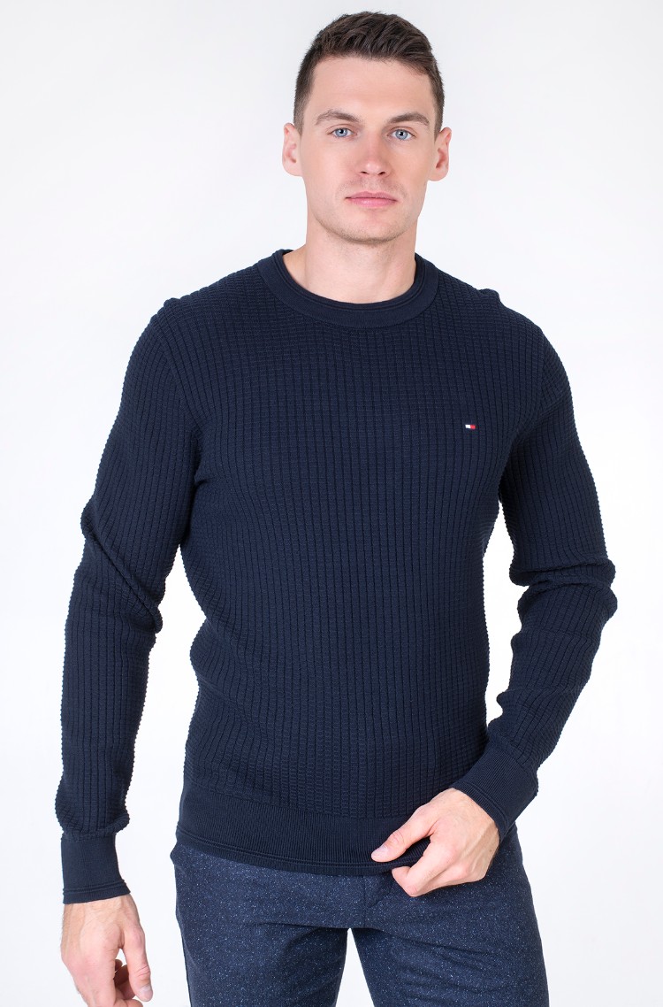 tommy hilfiger navy jumper mens