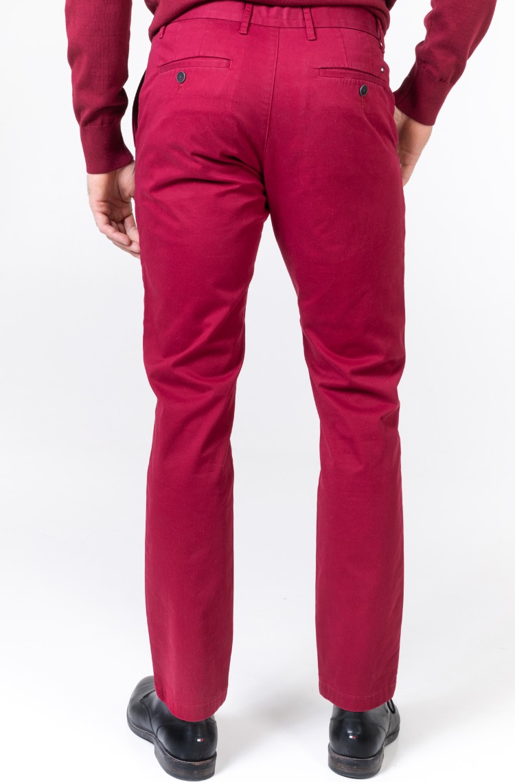 tommy hilfiger red chinos