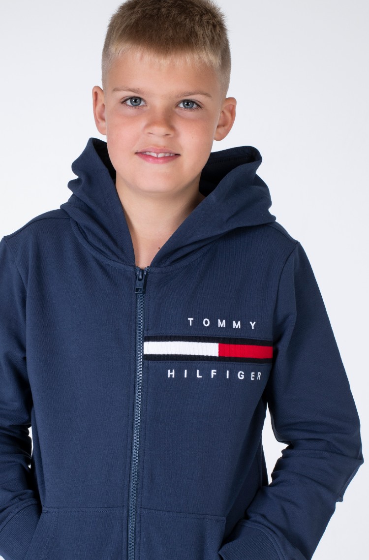 Детская футболка RIB INSERT HOODED ZIP 