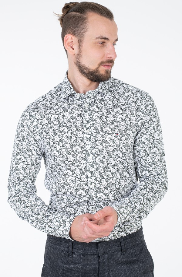 ALL OVER FLORAL KNIT PRINT SHIRT