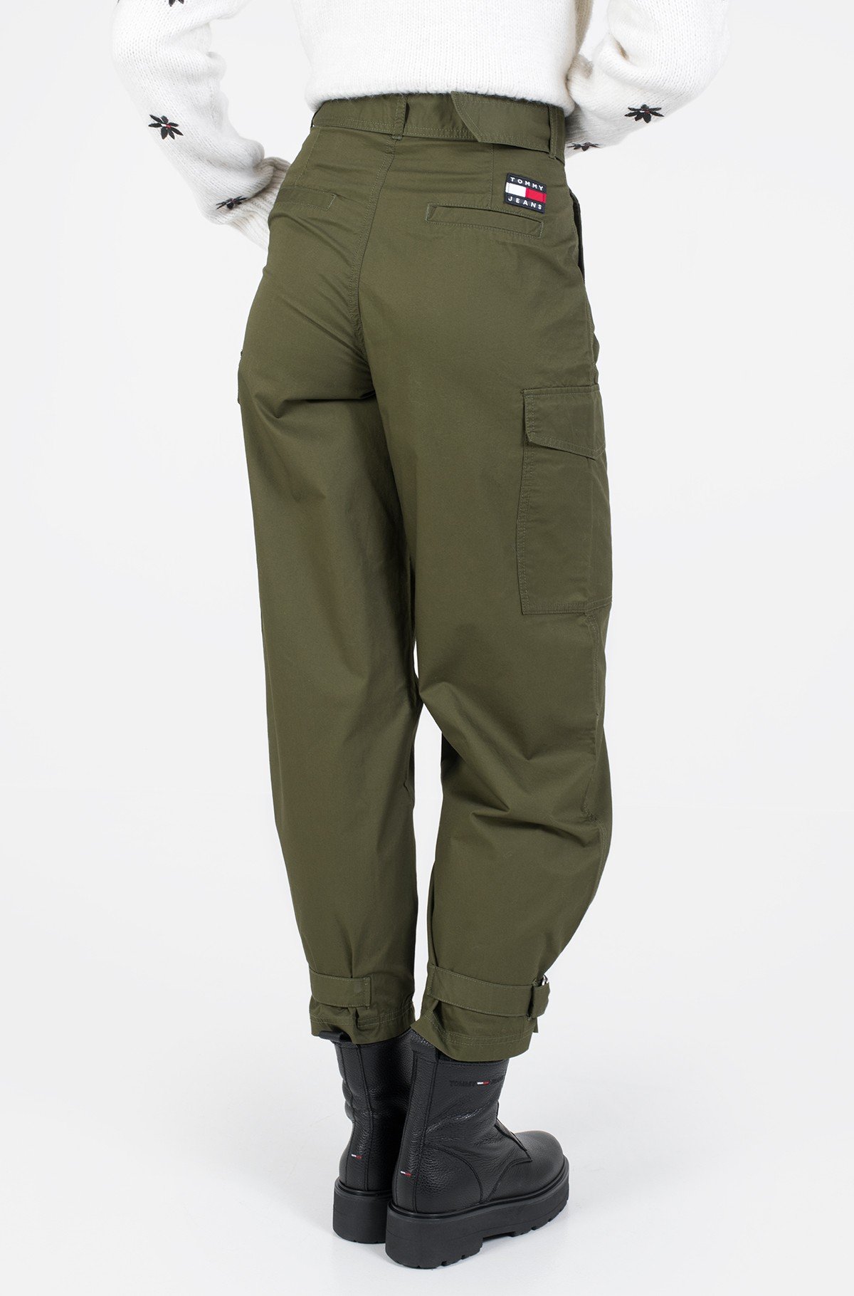 Fabric trousers TJW HR BELTED PANT-full-2