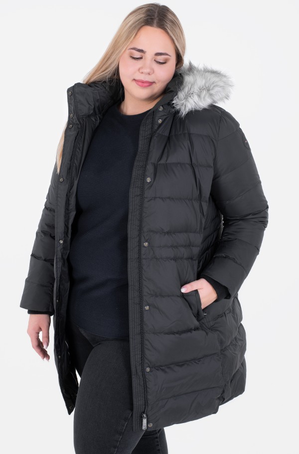 CRV TYRA DOWN COAT WITH FUR-hover