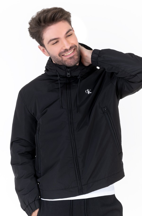 TECHNICAL HOODED JACKET-hover