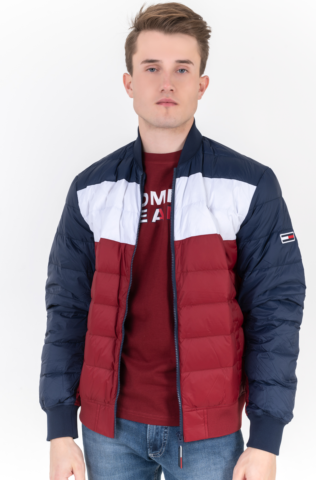 tommy jeans rwb puffa