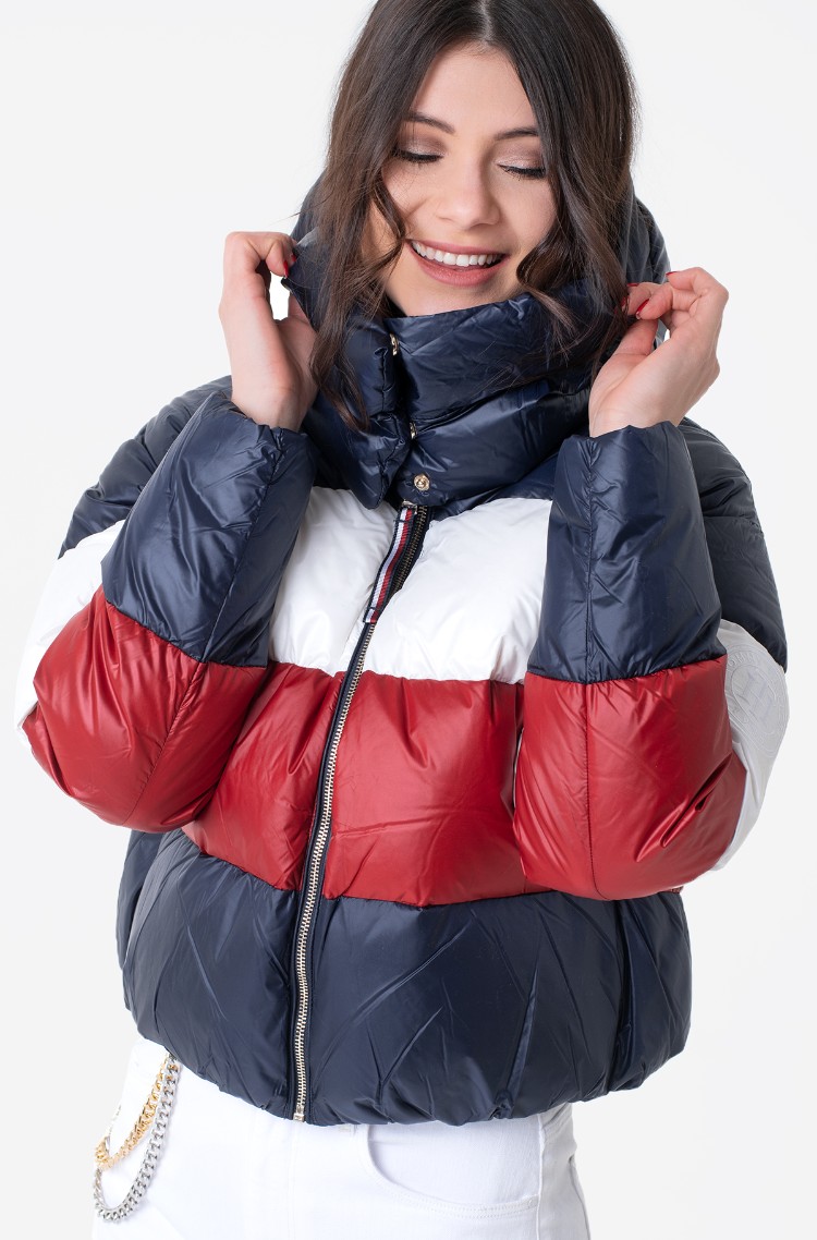 tommy hilfiger color block jacket womens