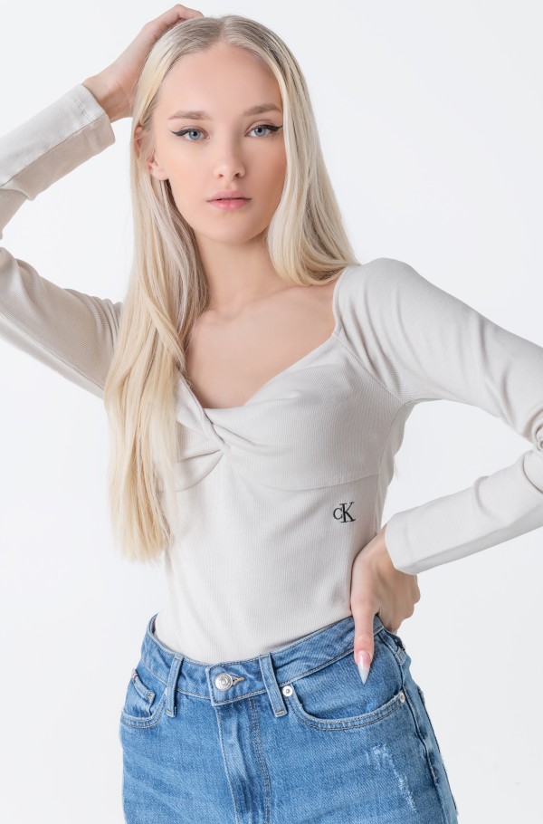 TWISTED LONG SLEEVES TOP