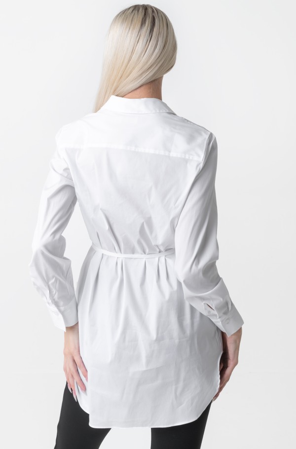 COTTON BELTED SHIRT-hover