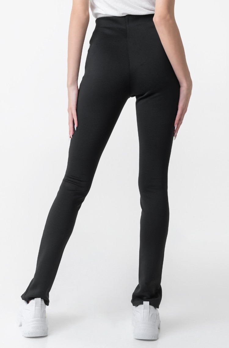 black knit skinny pants