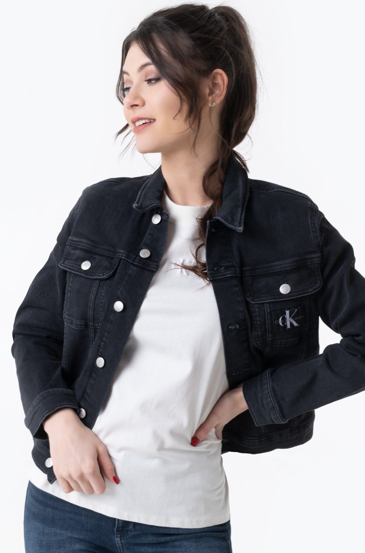 calvin klein denim jacket black