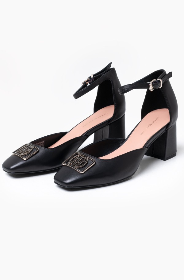 TOMMY HARDWARE SQUARE TOE PUMP-hover