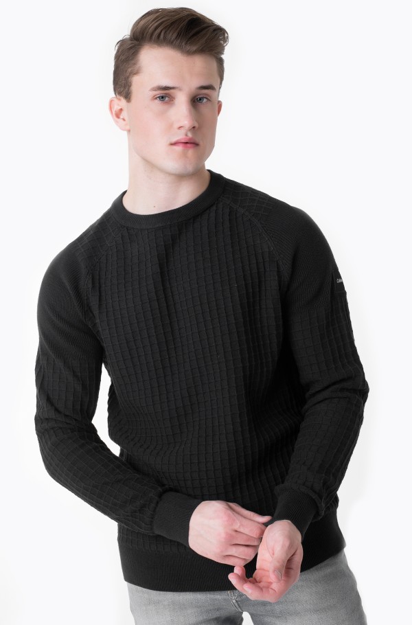GRID TEXTURE SWEATER