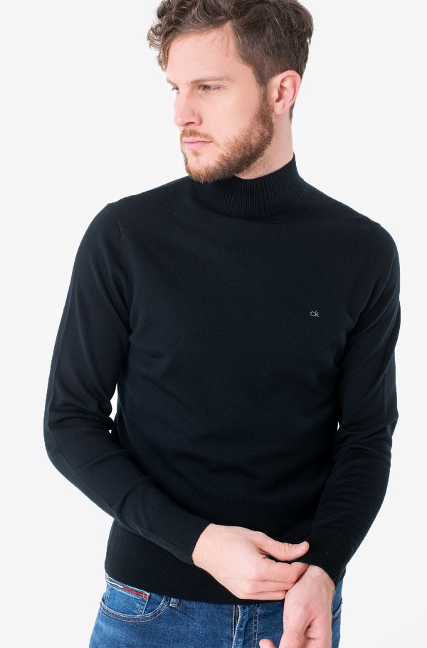 SUPERIOR WOOL MOCK PULLOVER