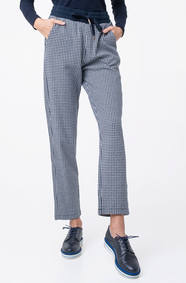 TAPERED HOUNDSTOOTH SWEATPANT
