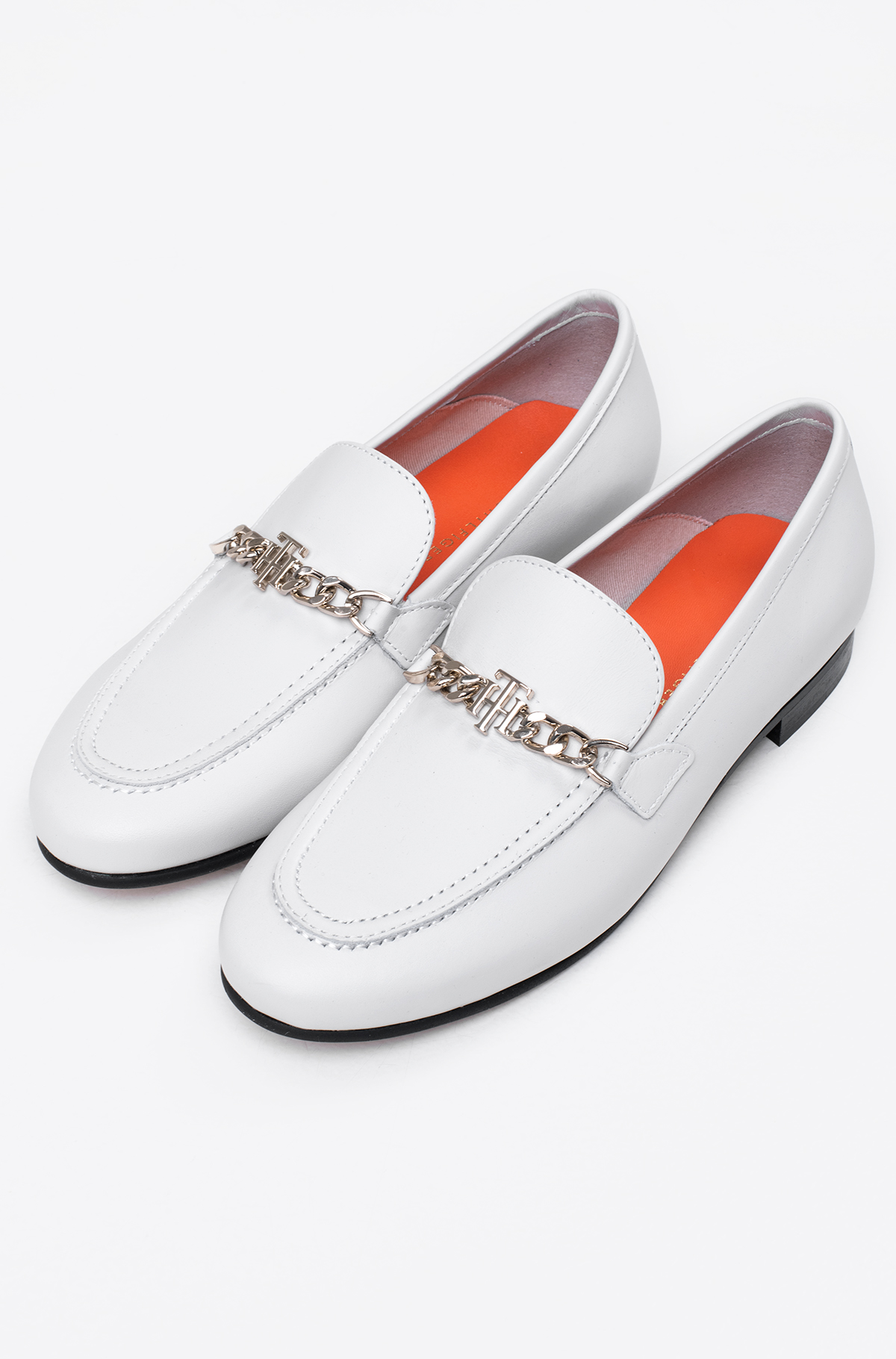 tommy hilfiger white loafers