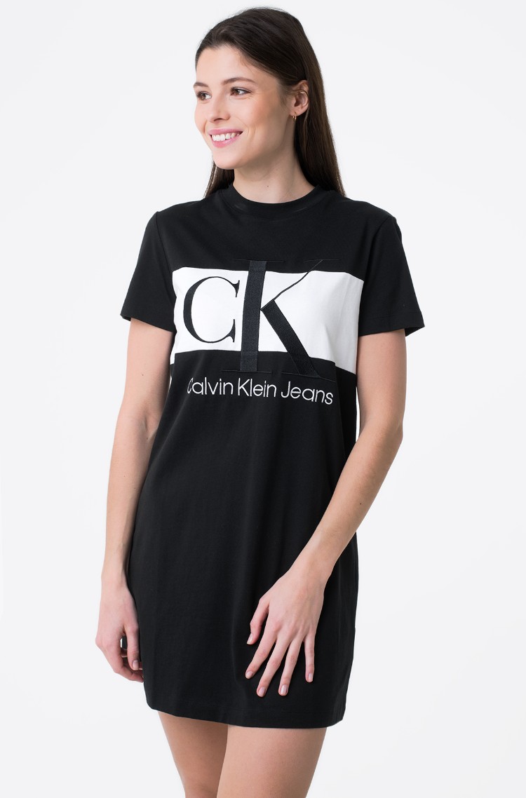 Black Dress BLOCKING T-SHIRT DRESS Calvin Klein, Dresses black Dress  BLOCKING T-SHIRT DRESS Calvin Klein, Dresses | Denim Dream e-store