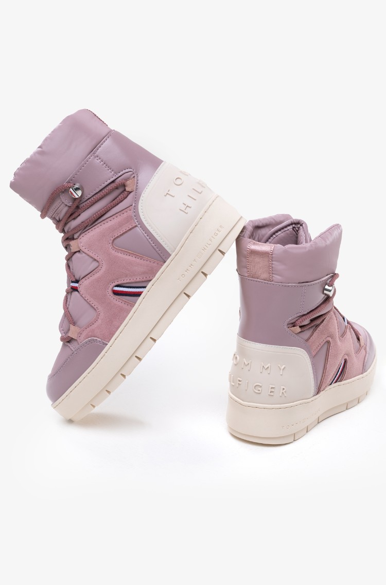 tommy hilfiger boots pink