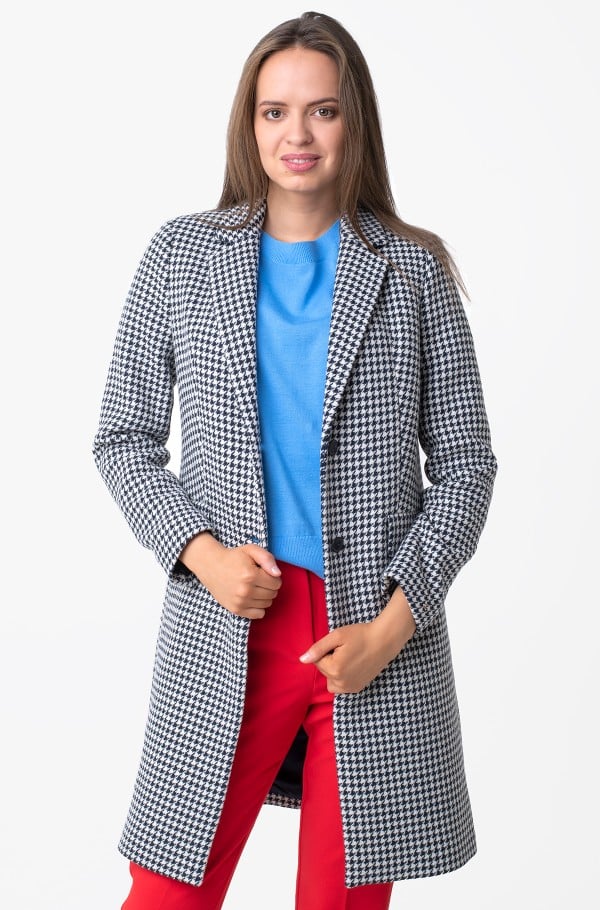 WOOL HOUNDSTOOTH CLASSIC COAT