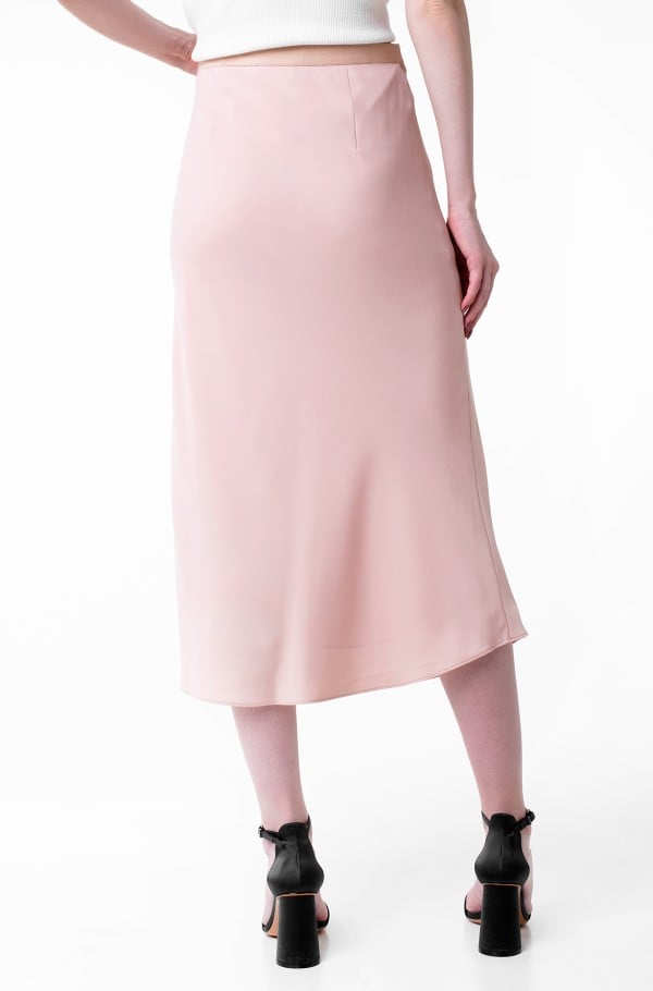 RECYCLED CDC BIAS CUT MIDI SKIRT-hover