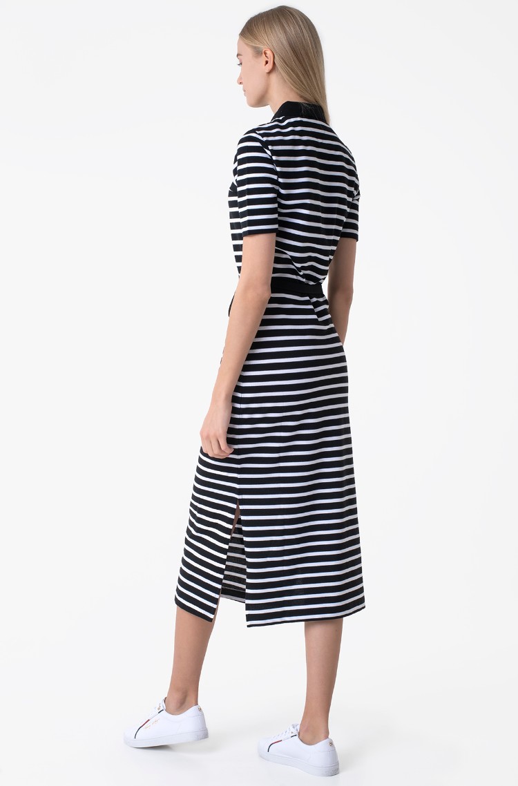 tommy hilfiger striped midi dress