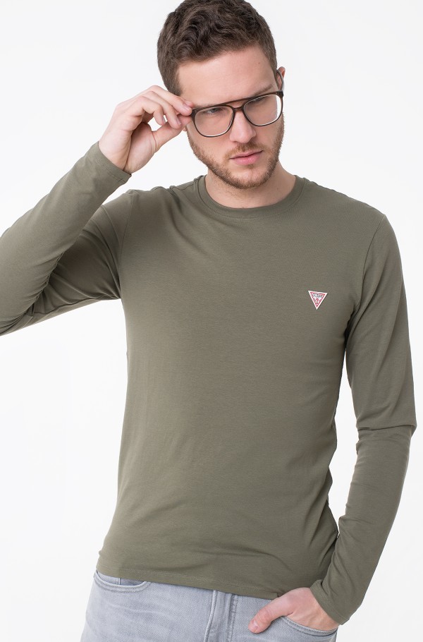 Olive green store guess shirt