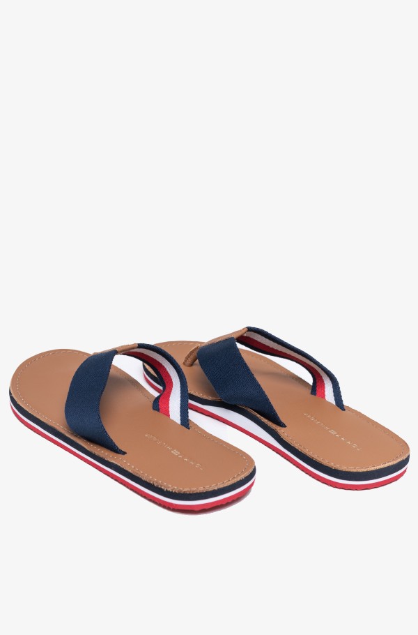 ELEVATED LEATHER BEACH SANDAL-hover