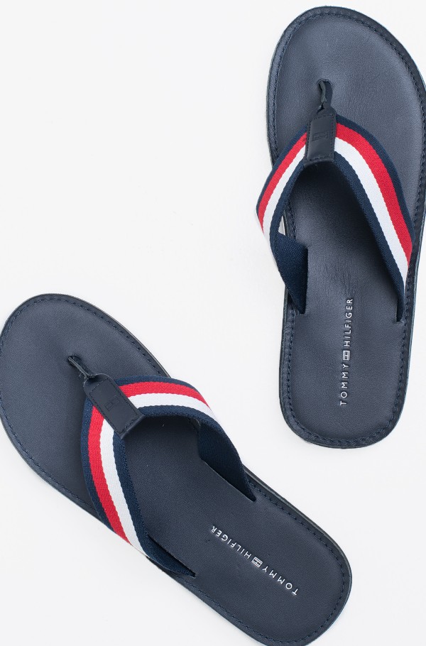 ELEVATED LEATHER BEACH SANDAL-hover